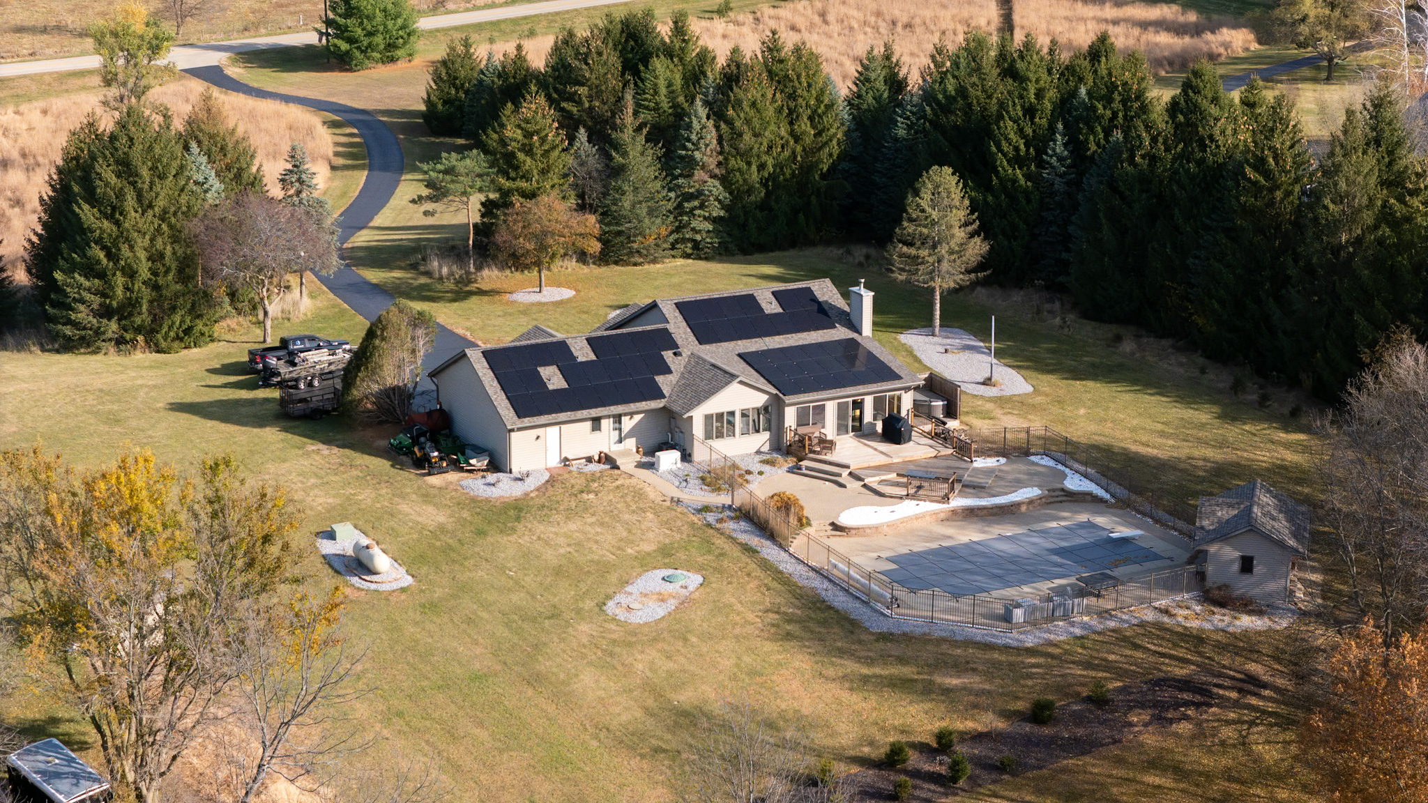 Real residential solar installation completed by Braven Solar
